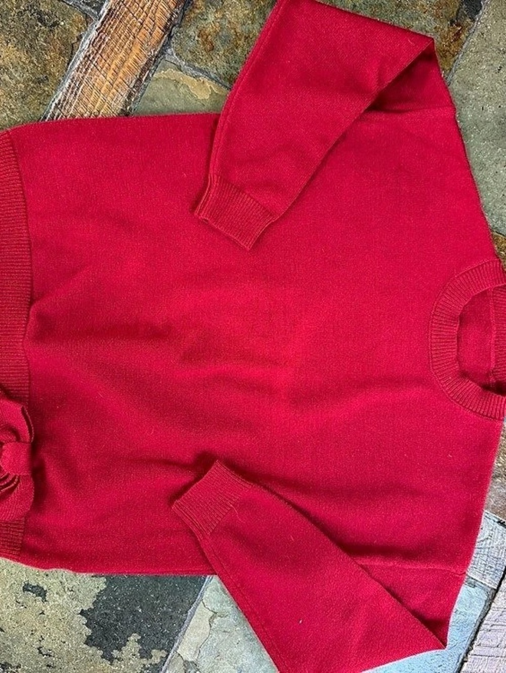 Women's Bow Sweater Red Medium